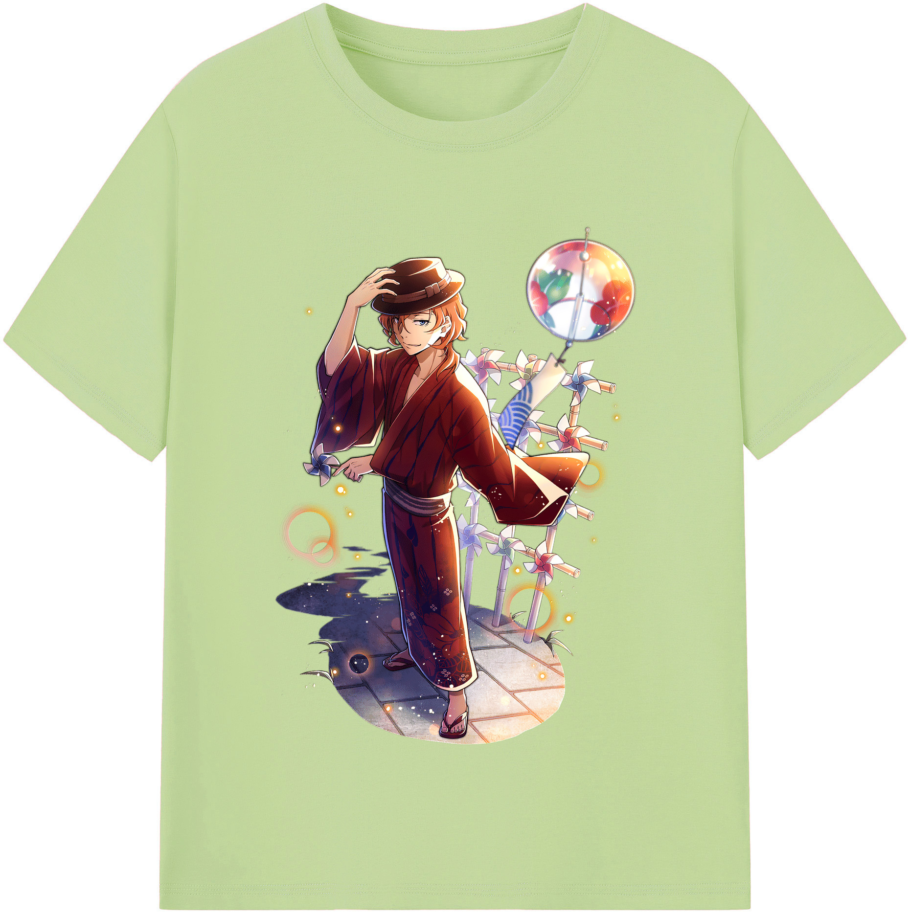 （画像用） 文豪ストレイドッグス Bungo Stray Dogs 綿100％半袖Tシャツ（フロントプリント）